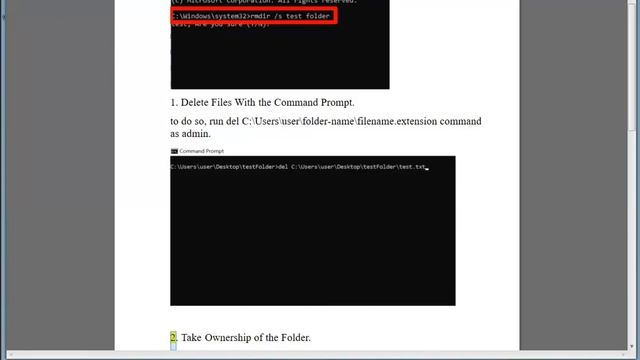 Force Delete a Folder/File on Windows 11 смотреть онлайн