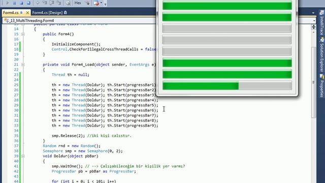 C# Multi Threading Nedir? Nasıl Kullanılır? v2 - Part 3 смотреть онлайн