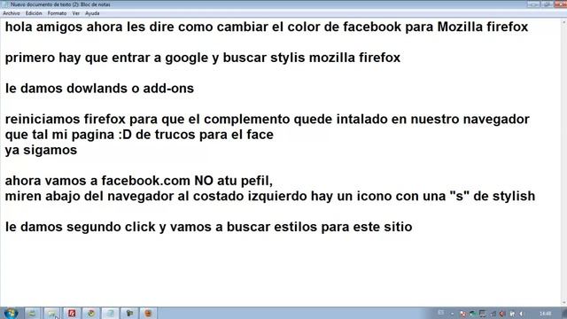 Cambiar tema de facebook ( Mozilla Firefox) 2011 смотреть онлайн