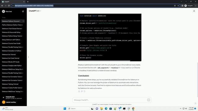 selenium python install chromedriver смотреть онлайн