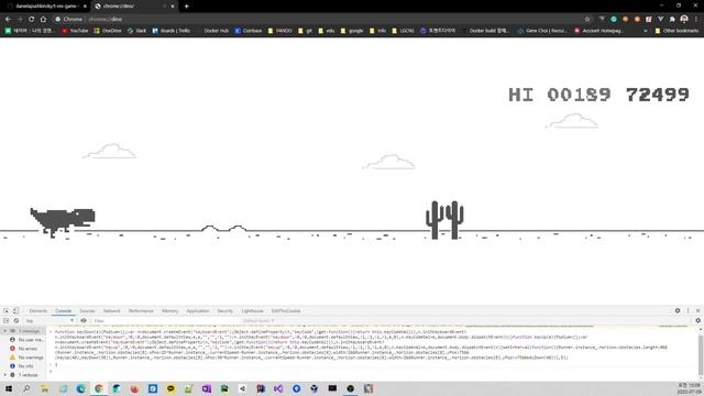 [Chrome Dino] Chrome Dino Auto Working Hack.