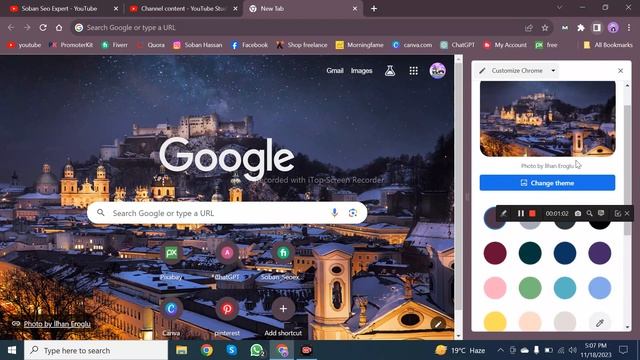How To Change Google Chrome Theme Easily | Change Chrome Background Theme in windows 2023 смотреть онлайн