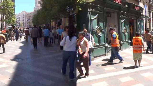 (3D) Madrid Downtown - Royal Palace, Opera, Puerta del Sol, Preciados Full HD 1080i смотреть онлайн