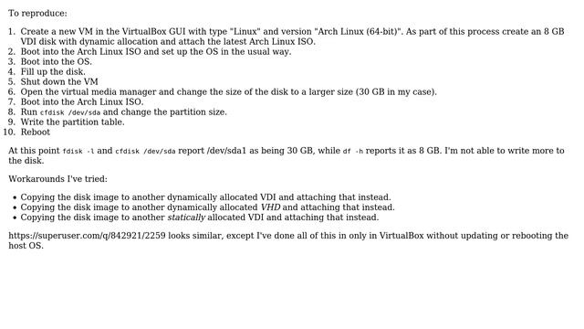 Unix & Linux: df disagrees with cfdisk and VirtualBox about partition size смотреть онлайн