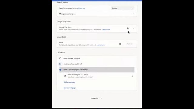 On Startup Settings - Chrome Tablet смотреть онлайн