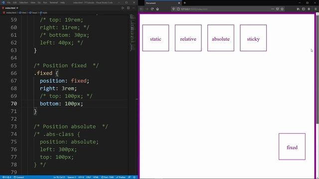 CSS Position Property Explained - Static, Relative, Fixed, Absolute, Sticky. смотреть онлайн