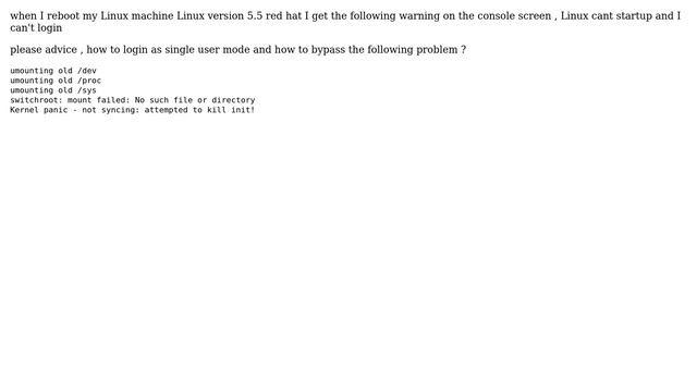 Unix & Linux: Linux + Kernel panic смотреть онлайн