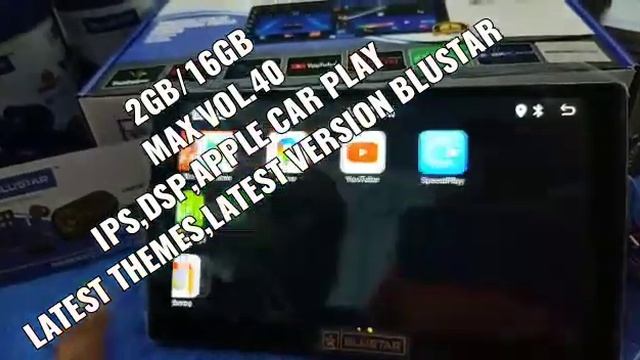 Blustar orginal 2GB/16GB IPS/DSP MAX. VOL40, LATEST THEMES, LATEST VERSION , WITH AUTOAPPLE CAR PLA смотреть онлайн