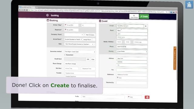 Telephone Bookings with Clock PMS. смотреть онлайн