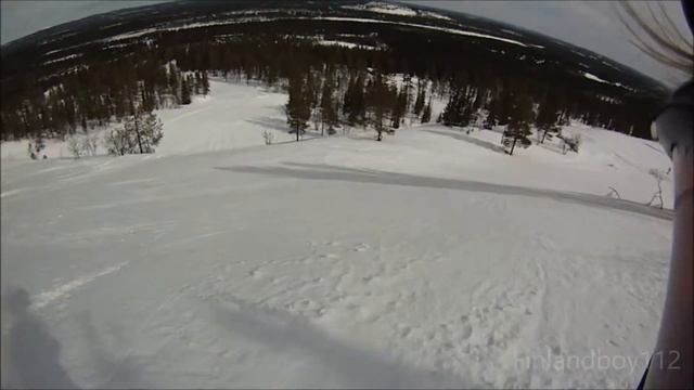 Downhill Skiing in Luosto 2014 смотреть онлайн