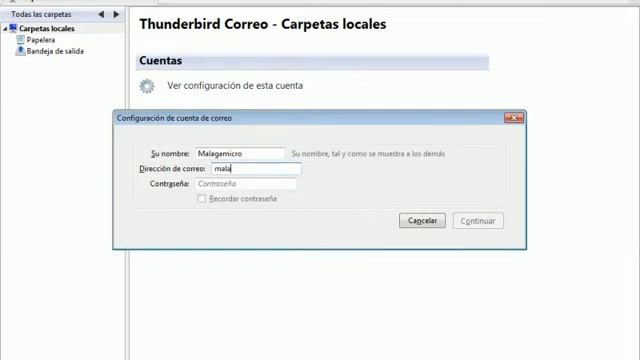 Malagamicro. Mantenimiento informático Málaga. Tutorial configuración Mozilla Thunderbird смотреть онлайн