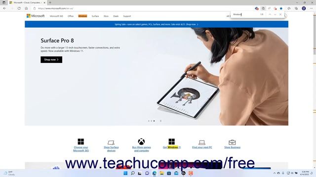 Learn How to Find Text in Web Pages in Microsoft Edge in Windows 11: A Training Tutorial смотреть онлайн