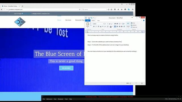 Easy way to made a desktop shortcut with FireFox смотреть онлайн
