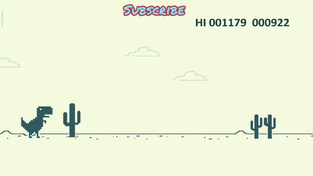 playing chrome dino डायनासोर game one like increase speed hard game play full fun смотреть онлайн