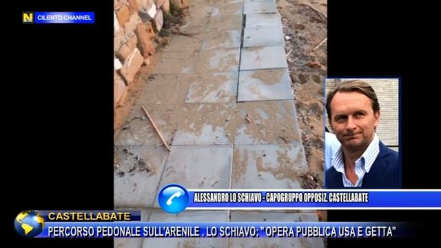 CASTELLABATE, PERCORSO PEDONALE SULL'ARENILE LO SCHIAVO OPERA PUBBLICA USA E GETTA смотреть онлайн