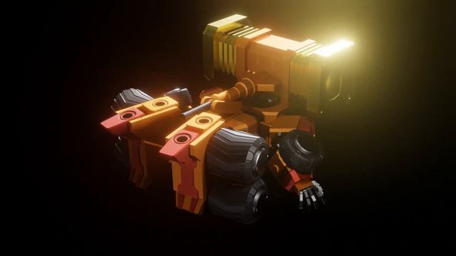 Goldymarg Tank transformation sequence (King of Braves: GaoGaiGar 3D model) смотреть онлайн