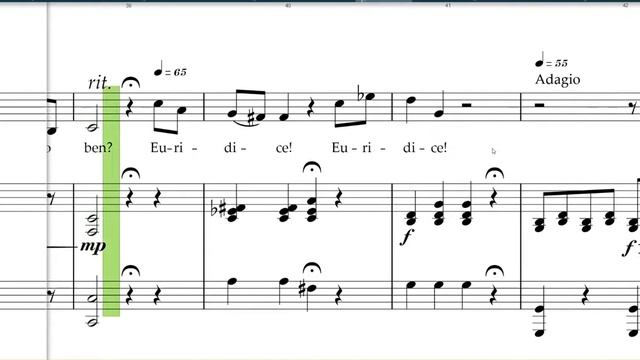 Che Faro Senza Euridice, Gluck, Mezzo-Soprano Rehearsal Track
