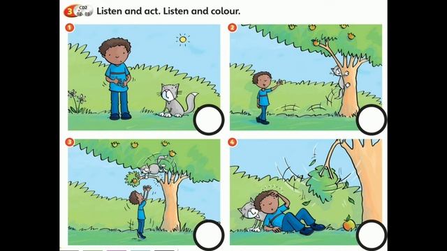 Fruit and vegetables: Listen and act, listen and colour смотреть онлайн