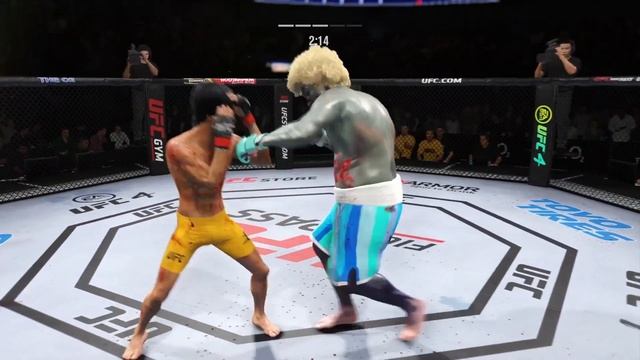 UFC4 Bruce Lee vs Big Baby Booo EA Sports UFC 4 смотреть онлайн