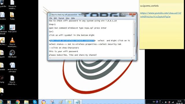 How to check your system wifi password in win 7,8,8.1,10|Easy Trick|Wifi password|Win 7,8,8.1,10 смотреть онлайн