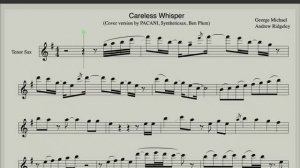 Careless Whisper - Ноты для Саксофона Тенор (Deep House Version) - Tenor Sax