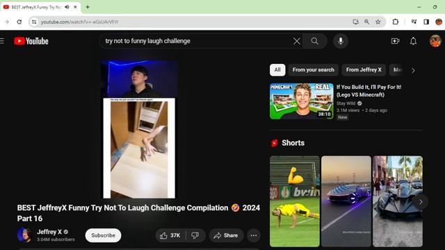BEST JeffreyX Funny Try Not To Laugh Challenge Compilation 🤣 2024 Part 16 YouTube Google Chrome смотреть онлайн