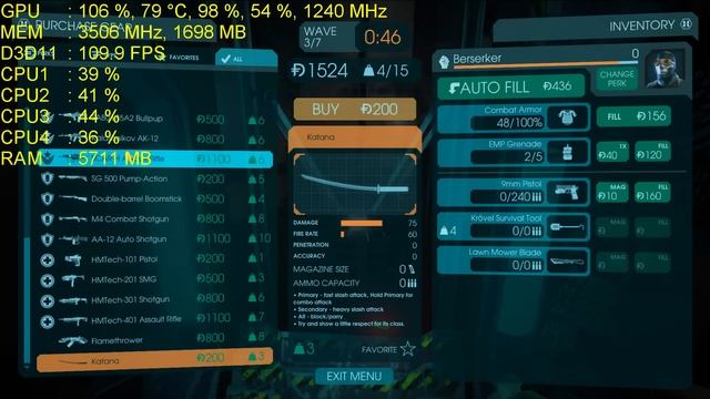 Killing Floor 2 GTX 970 NON-OC | 1080p Max Settings | FRAME-RATE TEST смотреть онлайн