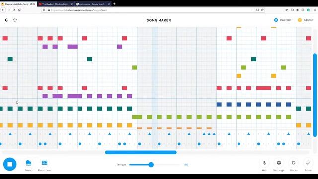 I Made "Blinding Lights" on Chrome Music Lab смотреть онлайн