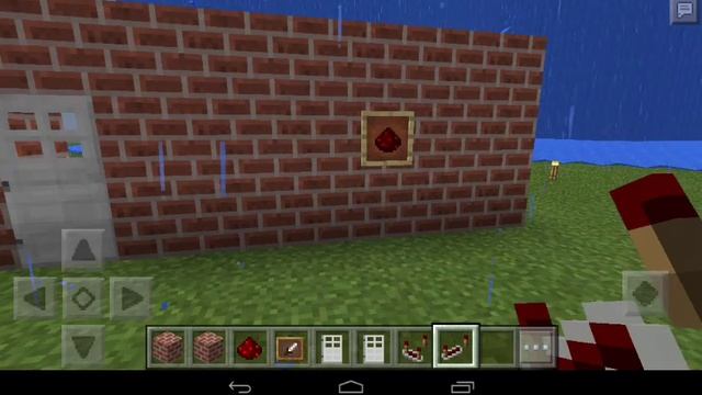 Открытие двери с помощью рамки?Миханизмы в MinecraftPE!