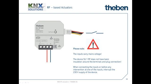 KNX RF flush-mounted actuators: Wireless and secure communication смотреть онлайн
