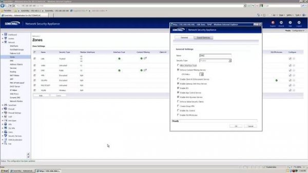 Dell SonicWALL DMZ Configuration