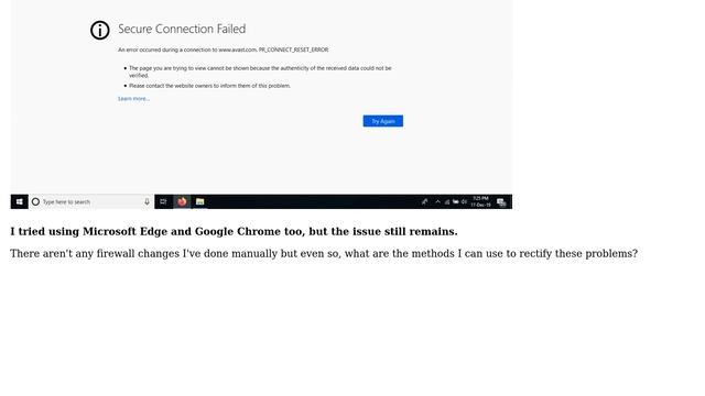 Can't access various secure websites (https) through Firefox 71/Google Chrome/Microsoft Edge смотреть онлайн