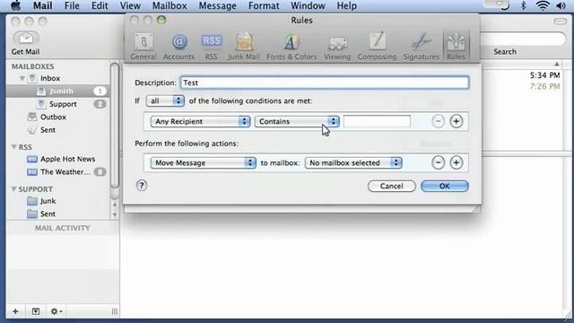 How to setup rules (filters) in Apple Mail смотреть онлайн