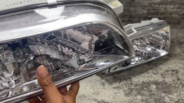 HEAD LAMP LAMPU DEPAN UTAMA GREAT COROLLA 1992-1996 CRYSTAL CHROME (MI смотреть онлайн