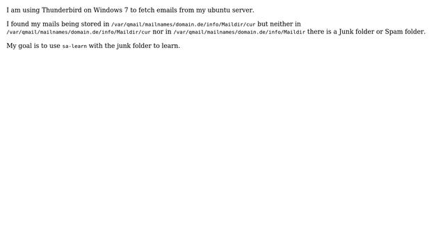 Ubuntu: Where is the junk folder that I created in Thunderbird on an ubuntu system? смотреть онлайн