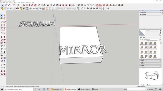 SKETCHUP 2020, MIRROR KOMUTU, SKETCHUP ÜCRETSİZ EKLENTİLER смотреть онлайн