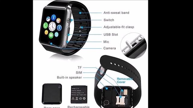 Raptas SilverA1+H850 Silver || Smart Watch Phone With Sim-Memory & Bluetooth смотреть онлайн
