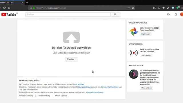 Hochladen YouTube Mozilla Firefox 13 09 2019 14 12 10 смотреть онлайн