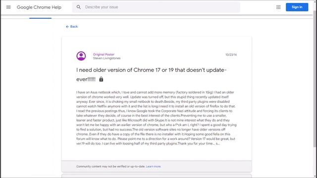 Chrome 17 or 19 Funny Downgrade (From October 2014) смотреть онлайн