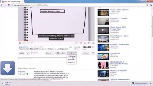 YouTube Downloader Google Chrome Extension