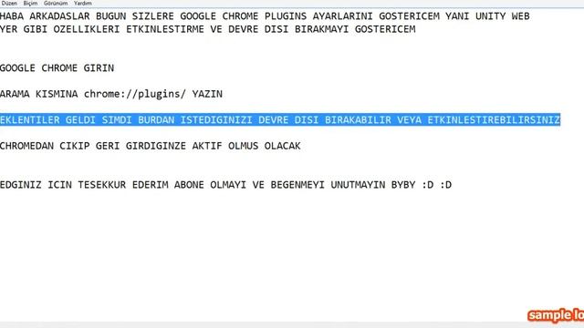 Google Chrome Plugins (Etkinlestirme) (Devre Disi) смотреть онлайн
