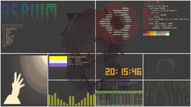 [gruvbox][bspwm][polybar] bad apple bspwm rice смотреть онлайн