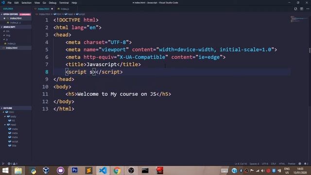 Javascript Tutorial - 3 - Setting Up смотреть онлайн