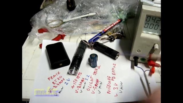 Брэндовые Фонарики и их минимальное напряжение питания смотреть онлайн