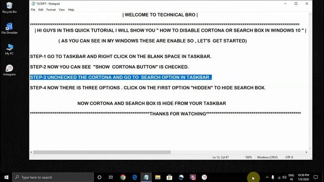 how to hide cortana windows 10 | hide cortana and search box смотреть онлайн