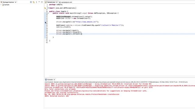 Debug in selenium|debugging scripts line by line | - part 14 (In English) смотреть онлайн