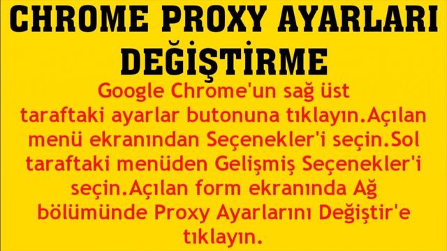 Google Chrome Proxy Ayarları Değiştirme Nasıl Yapılır? смотреть онлайн