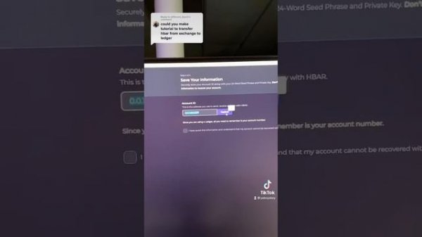 How to transfer HBAR from exchanges to ledger #ledger #hbar #hedera #iso20022 #hashpack