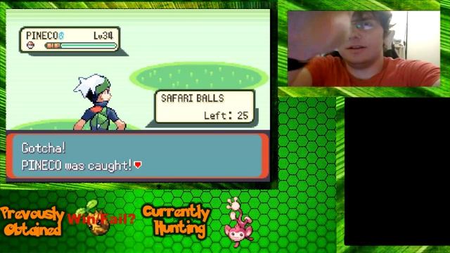 [LIVE!!!] W/F? Shiny Pineco in Pokemon Emerald Safari Zone смотреть онлайн