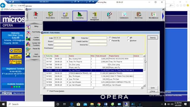 NOVOTEL - EINVOICE - FO - OPERA PMS смотреть онлайн